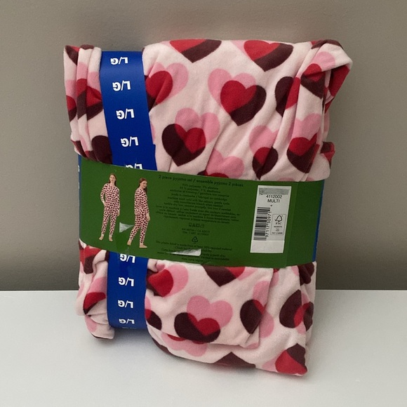 Kate Spade Two-Piece Pajama Set Hearts Large - Picture 8 of 8